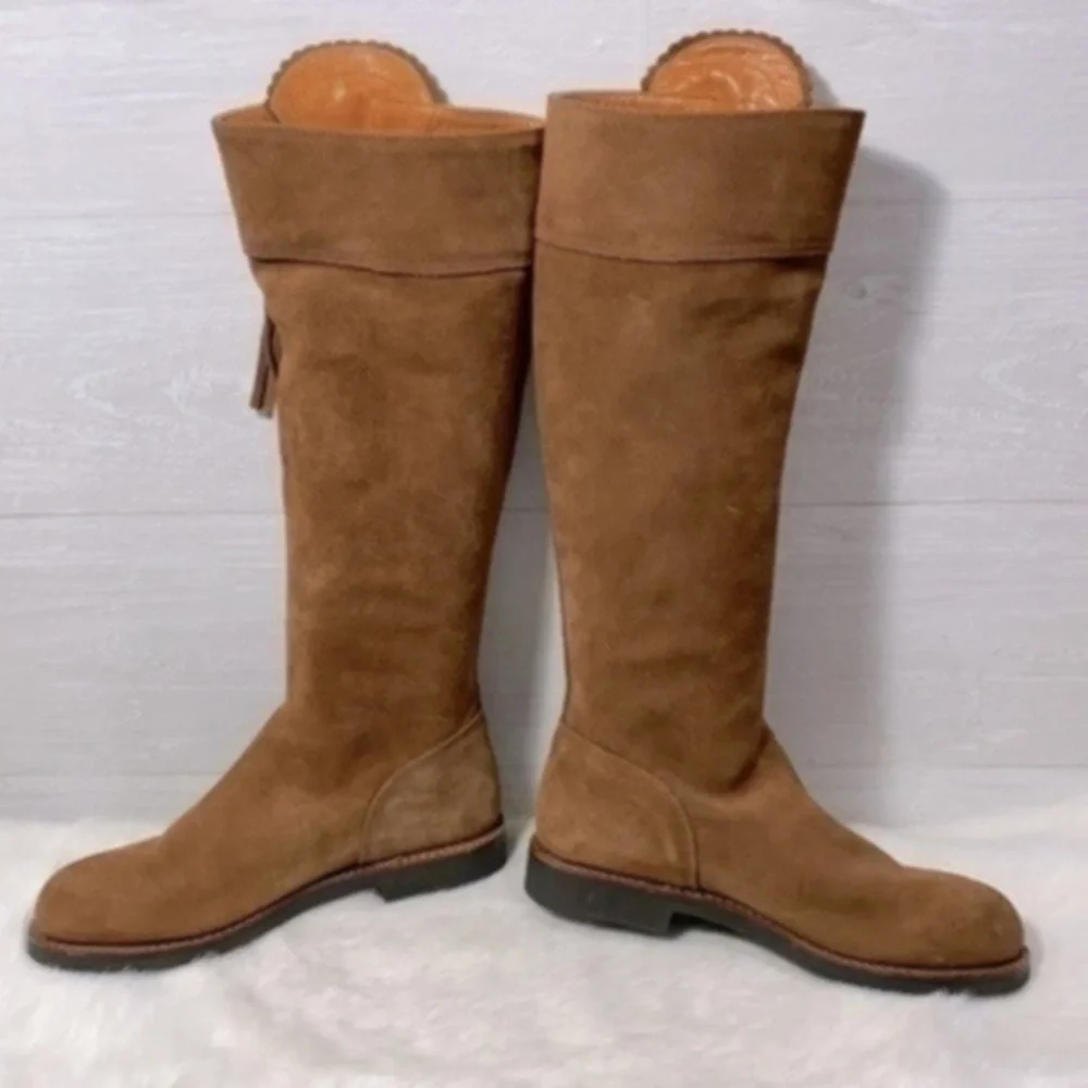 Valverde Del Camino tall suede women’s boot size 38 color Brown